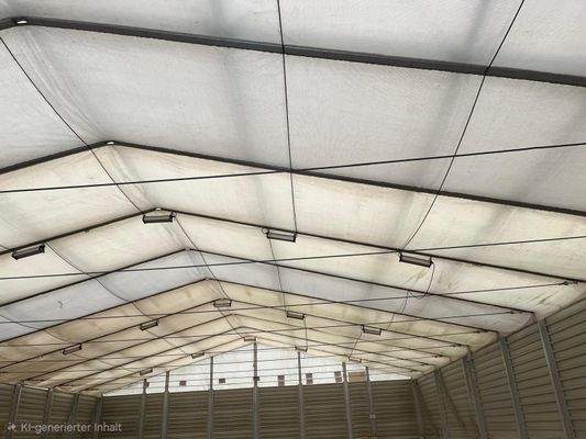 Innenansicht Halle Bedachung 