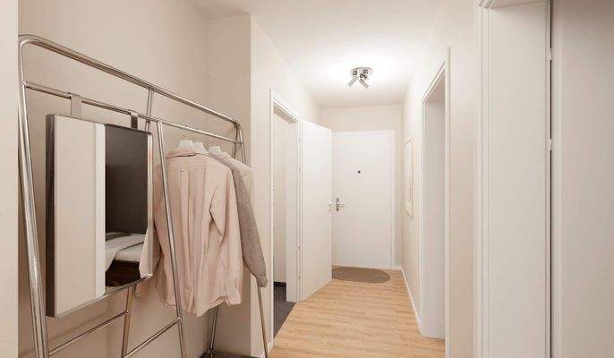 Freundlicher Eingangsbereich