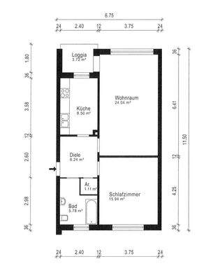 Grundriss WE04, 1. Obergeschoss