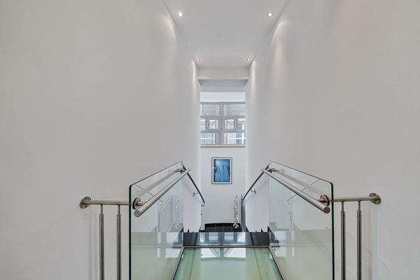 Die Treppe zum Privatbereich