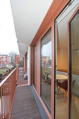 Balkon in den ruhigen Innenhof