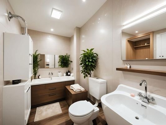 Virtuelle Renovierung des Badezimmers