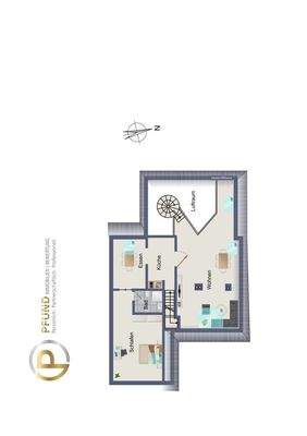 Grundriss Dachgeschoss nicht maßstabsgerecht