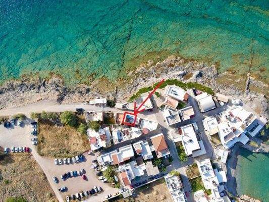Kreta, Mochlos: Charmantes zweistöckiges Haus am Meer in Mochlos