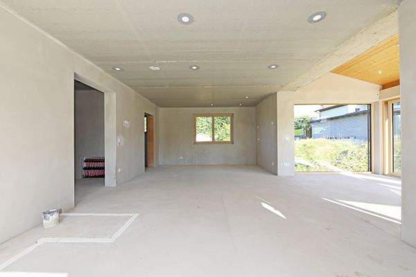 Wohn-Essbereich Richtung offene Küche