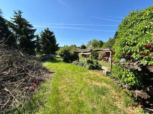 Blick vom Garten Nachbarn