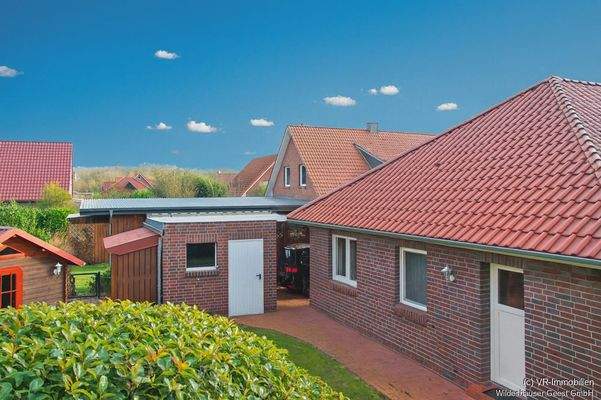 Blick auf Geräteraum (Sommer)