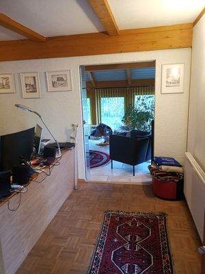 Erdgeschoss, Gästezimmer, Blick zum WIntergarten