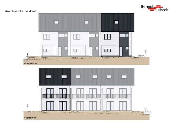 Ansichten Nord und Süd