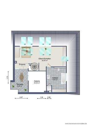 Grundriss 5. Obergeschoss