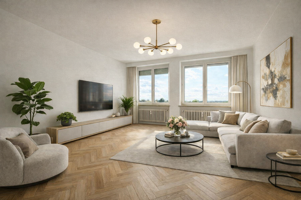 Visualisierung ansprechender Wohnbereich