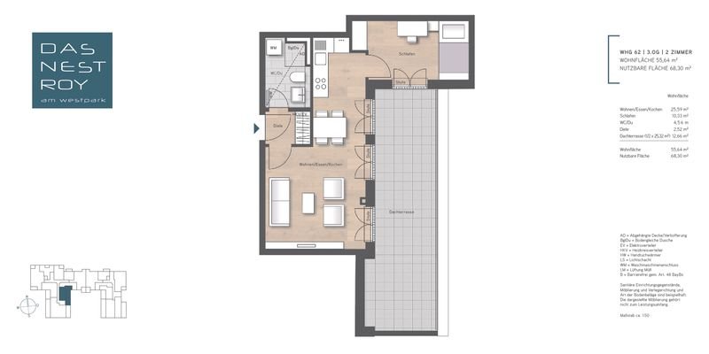 DAS NESTROY am Westpark – Wohnung 62