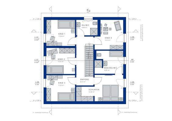 Ein echtes Familyhaus für 3 Kids mit eigenem Bad
