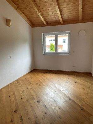 Blick ins Schlafzimmer