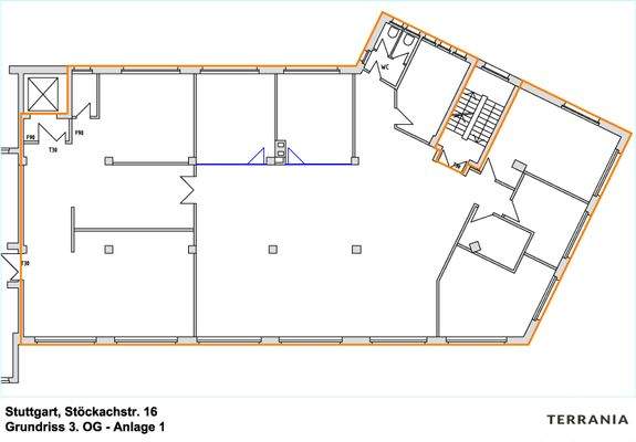 Grundriss 3. OG Altbau