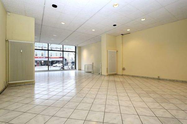 Die Ausstellungsfläche 