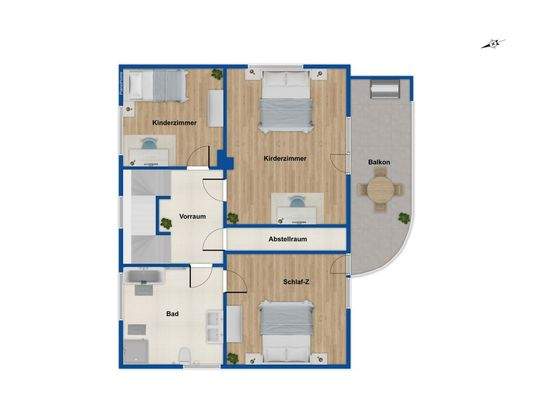 Grundriss Obergeschoss