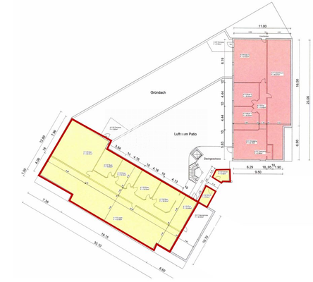 Grundriss DG Süd - 276,94 m²