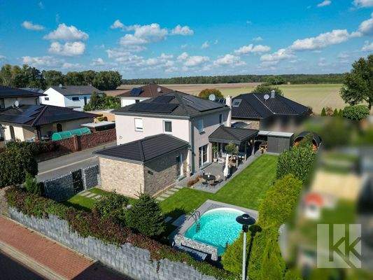 Die Liegenschaft aus der Luft