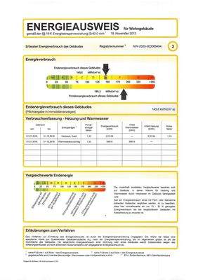 Energiekennziffer "E" (Fernwärme)