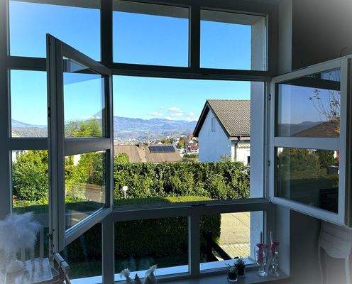 Panoramablick aus dem Fenster