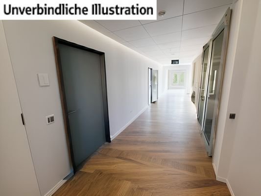 Flurbereich Büro Erdgeschoss