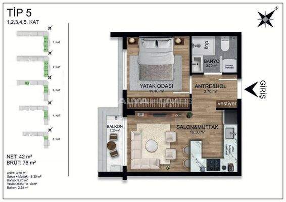 Spacious Apartments with Communal Pool in Antalya Altintas