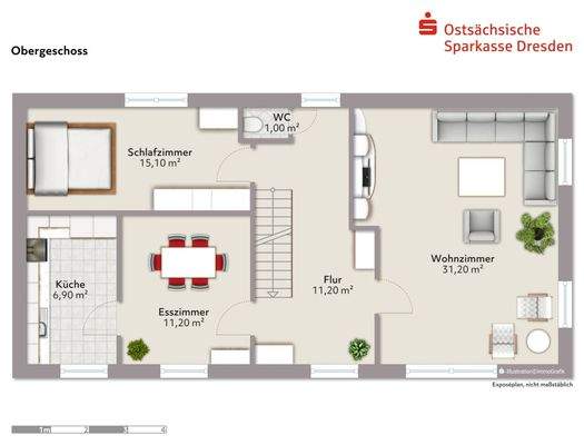 Grundriss Obergeschoss