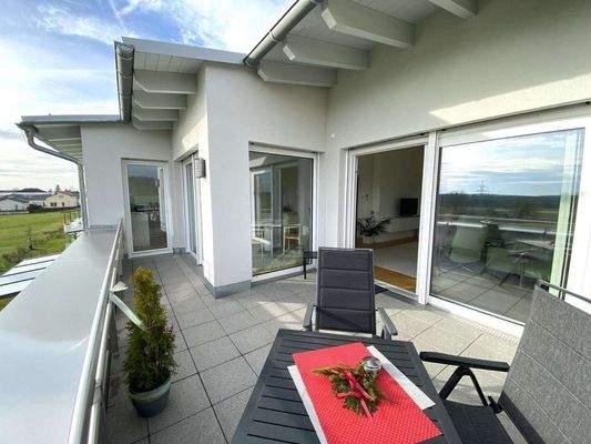 herrliche Dachterrasse ...