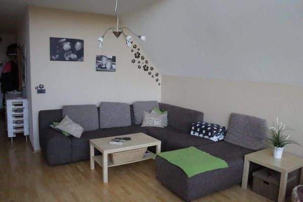 Wohnzimmer im Dachgeschoss