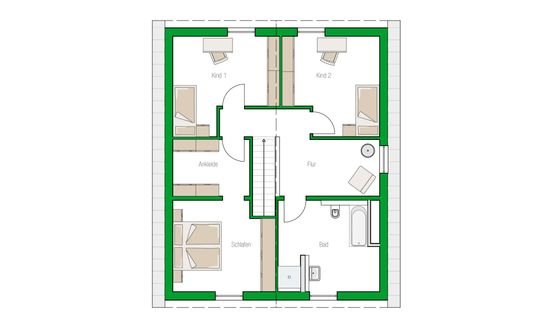 Grundriss Obergeschoss