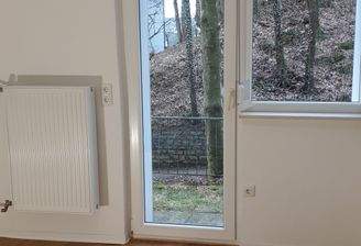 Küche mit Gartenausgang