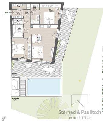 TOP 3 Haus 2 mit Eigengarten und Pool 