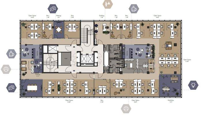 Gesamte Etage ca. 711 m² 