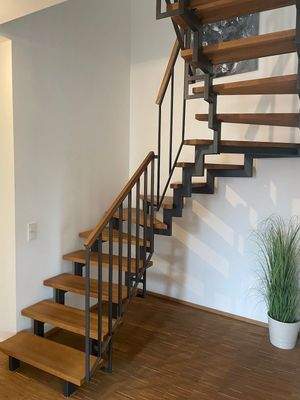 Treppe in Schlafbereiche