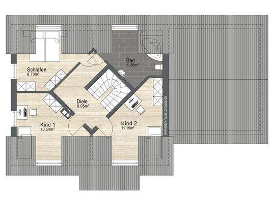 Grundriss Dachgeschoss