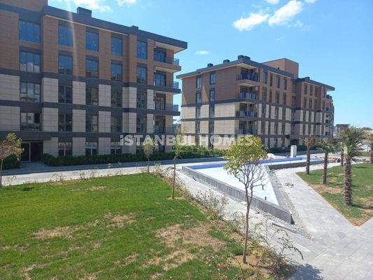 The Apartments in a Complex with Pool in Basaksehir