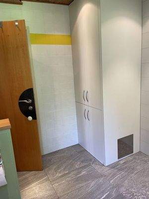 verbauter Schrank für Waschm.