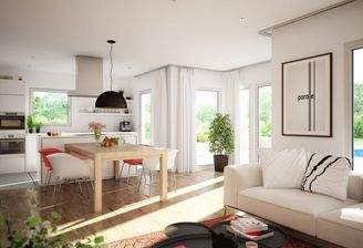 Wohnbeispiel-Wohnkueche