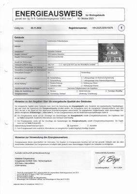 Energieausweis Seite 1