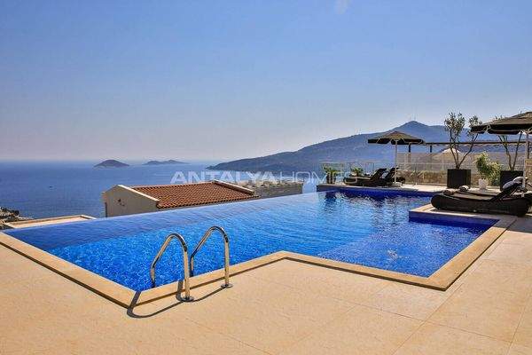 Sea and Mountain-View Villa with Private Pool in Kalkan Kaş