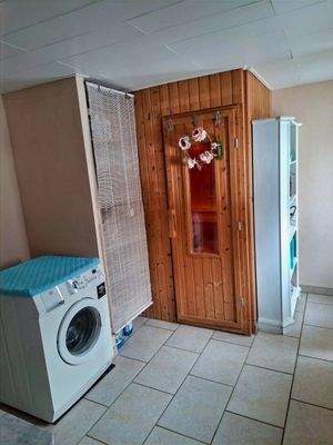 Bad mit mit Sauna im Badehaus