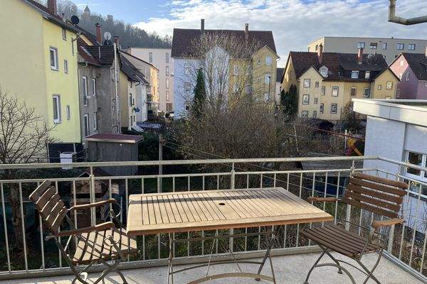 Balkon mit Blick zum Honberg