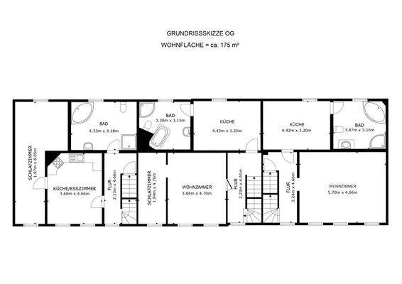 Grundrissskizze OG