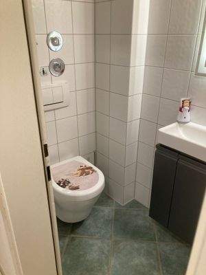 ... Ihr WC neben dem Wohnungseingang, an richtiger Stelle ...