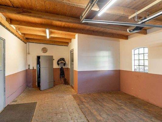 Garagenansicht mit Stallzugang
