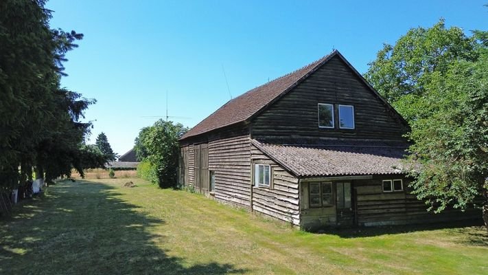 Rückansicht Scheune mit Anbau