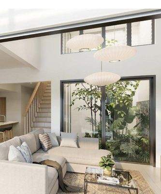 Wohnzimmer mit Wintergarten