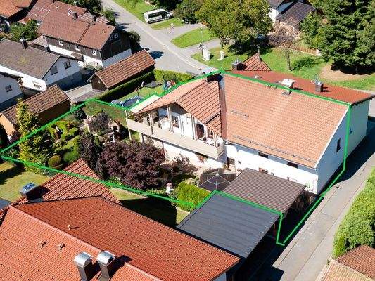 Ansicht Osten mit Carport