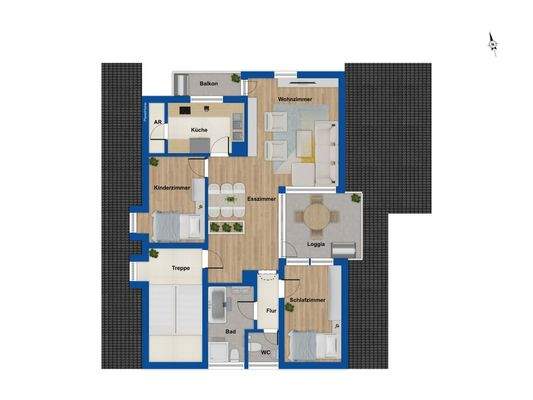 Grundriss Obergeschoss